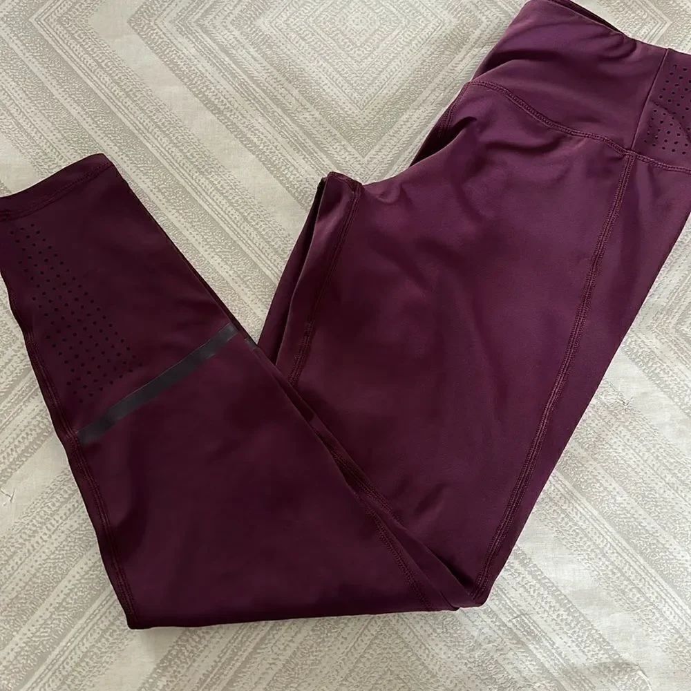 Lilybod Women’s Maroon 7/8 High Waist Leggings